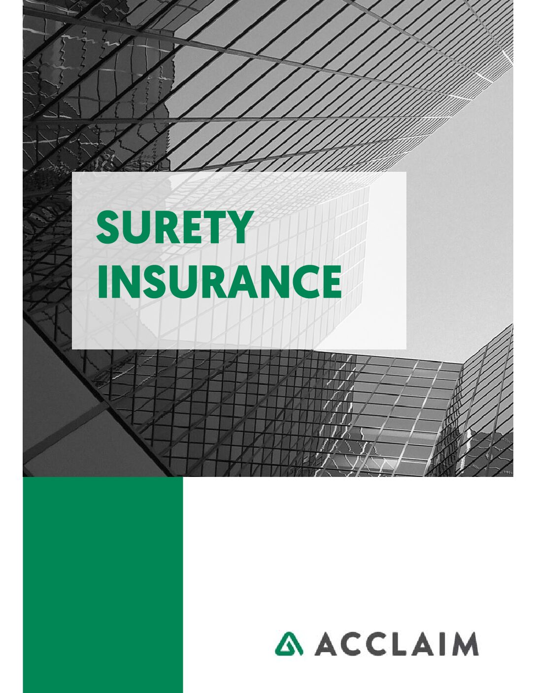Acclaim Surety Insurance Brochure page 1 pdf